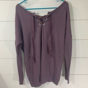 Purple Garage Reversible Sweater